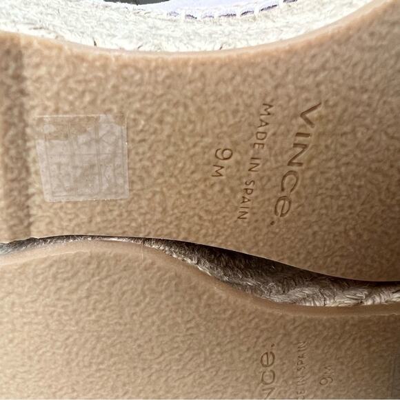 Vince Gaelan Suede Crisscross Wedge Espadrilles Sandals In Violetta size 9 - Picture 11 of 13